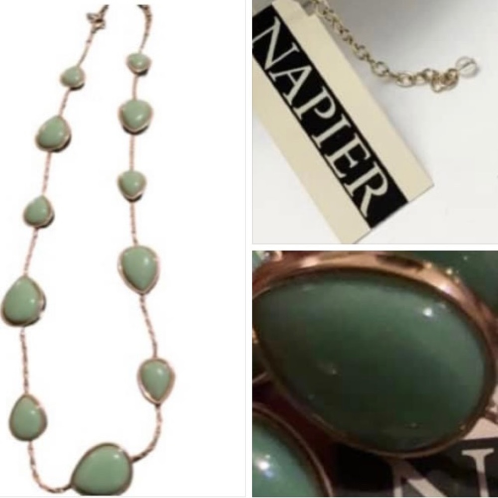 NWT Napier Faux Turquoise Necklace